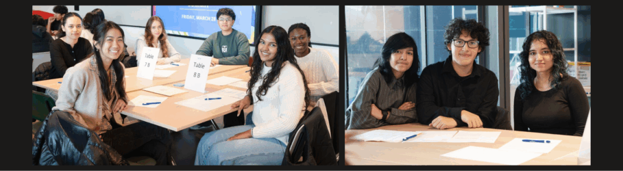 students learning